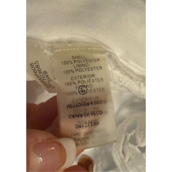 Calvin Klein Women’s Lace Top Lined Short Sleeve Sz. 14 Feminine - Picture 11 of 11